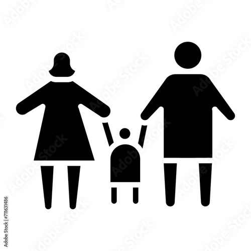 Family icon vector image. Can be used for Humans.