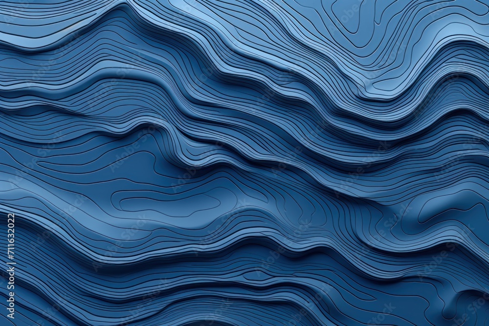 Blue background with light grey topographic lines