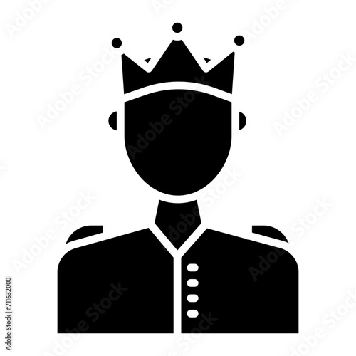 Prince icon vector image. Can be used for Humans.