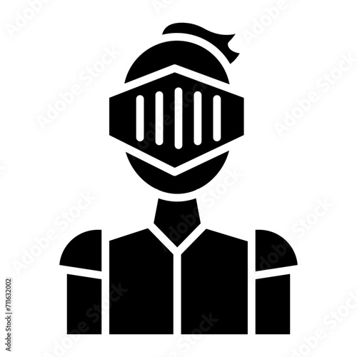 Knight icon vector image. Can be used for Humans.