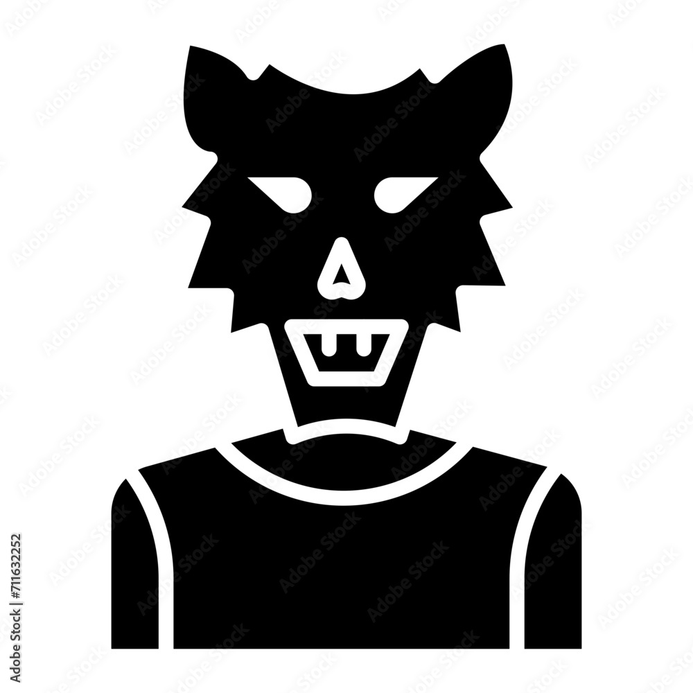 Werewolf icon vector image. Can be used for Humans. Werewolf icon vector image. Can be used for Humans.
