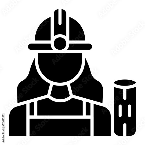 Carpenter icon vector image. Can be used for Women.