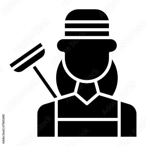 Cleaner icon vector image. Can be used for Women.