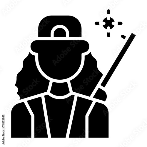 Hunter icon vector image. Can be used for Women.