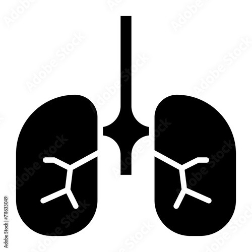 Bronchi icon vector image. Can be used for Human Anatomy.