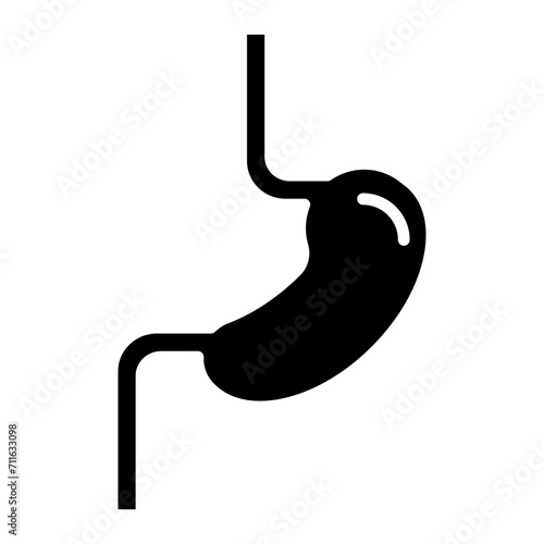 Esophagus icon vector image. Can be used for Human Anatomy.