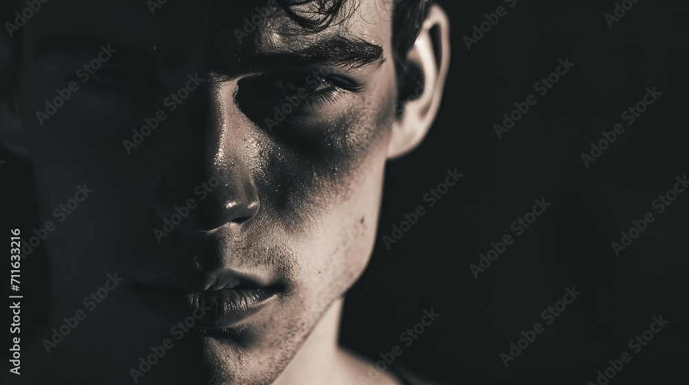 Portrait of a man looking directly at the camera Portrait of a man looking directly at the camera