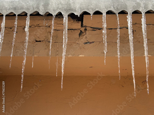icicles on a roof