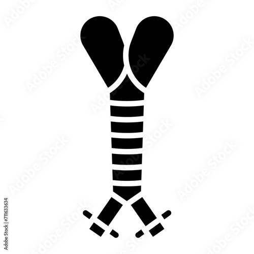 Trachea icon vector image. Can be used for Human Anatomy.