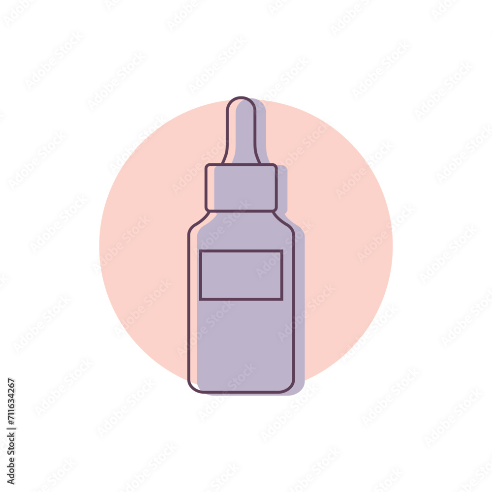 Cosmetic tube icon outline. Abstract tube with a face serum for beauty and skin care. Vector illustration Cosmetic tube icon outline. Abstract tube with a face serum for beauty and skin care. Vector illustration
