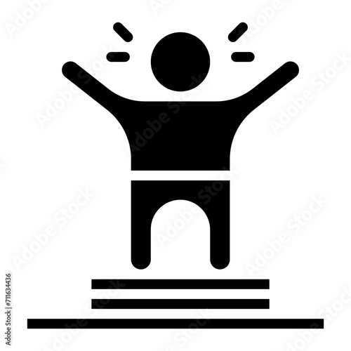 Confidence icon vector image. Can be used for Personality Traits.
