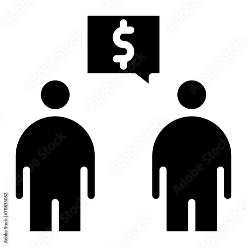 Negotiation Skills icon vector image. Can be used for Personality Traits.