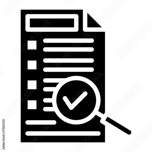 Audit icon vector image. Can be used for Quality Assurance. © SAMDesigning