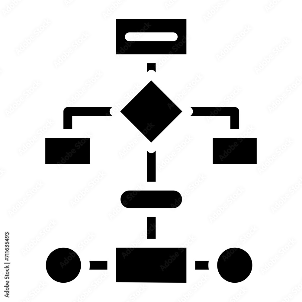 Process Flowchart icon vector image. Can be used for Quality Assurance. Process Flowchart icon vector image. Can be used for Quality Assurance.