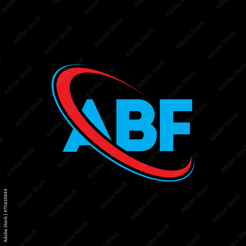 ABF logo. ABF letter. ABF letter logo design. Intitials ABF logo linked with circle and uppercase monogram logo. ABF typography for technology, business and real estate brand.