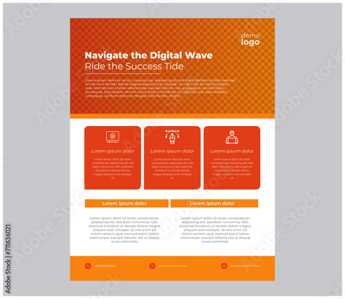modern business flyer template
