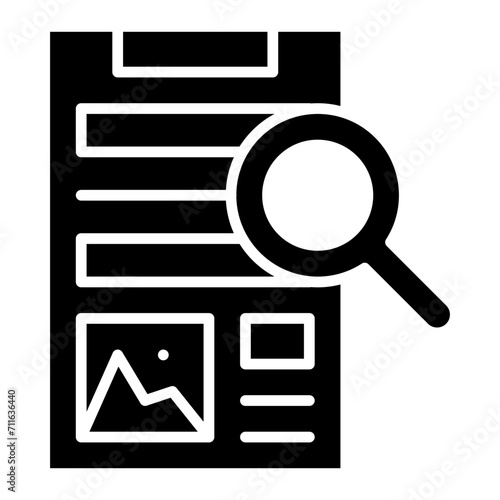 Investigative Reporting icon vector image. Can be used for Journalism.