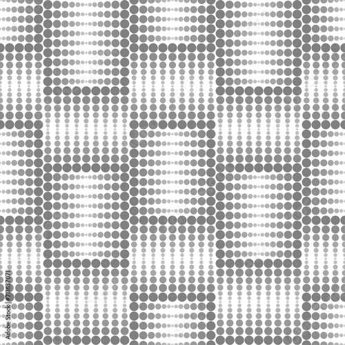 Vector seamless models. The composition of regularly repeating points, circles. Monochrome, simple.