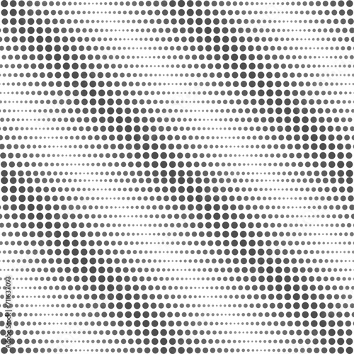 Vector seamless models. The composition of regularly repeating points, circles. Monochrome, simple.