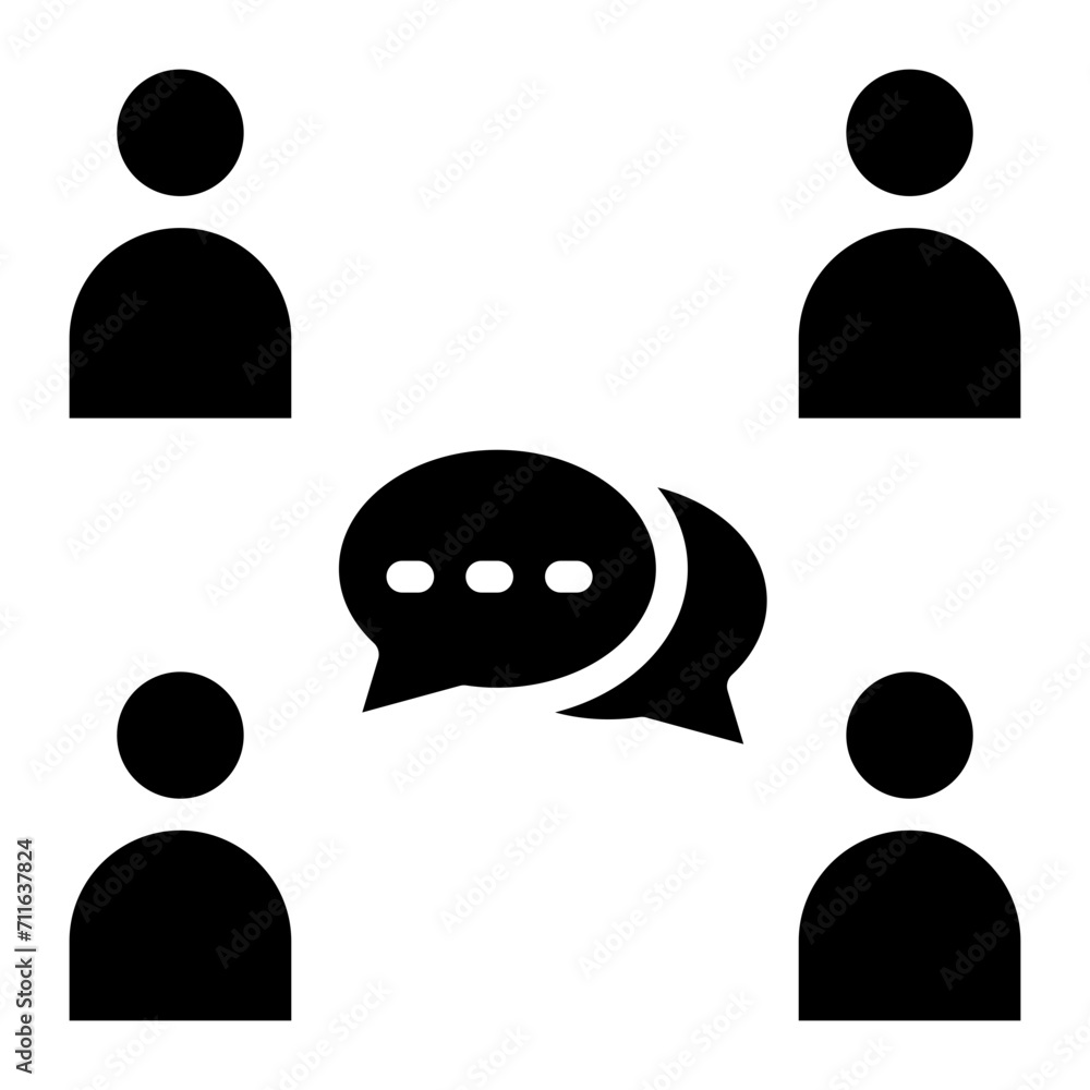 Communication icon vector image. Can be used for Leadership. Communication icon vector image. Can be used for Leadership.