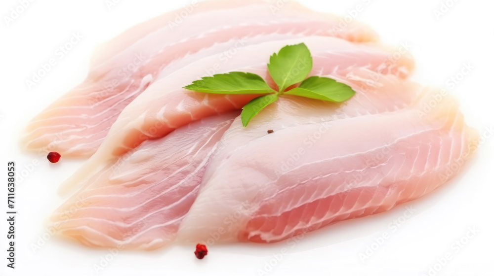 Raw tilapia fillet fish isolated on white background for cooking food/Fresh fish fillet sliced for steak, Raw tilapia fillet fish isolated on white background for cooking food/Fresh fish fillet sliced for steak,