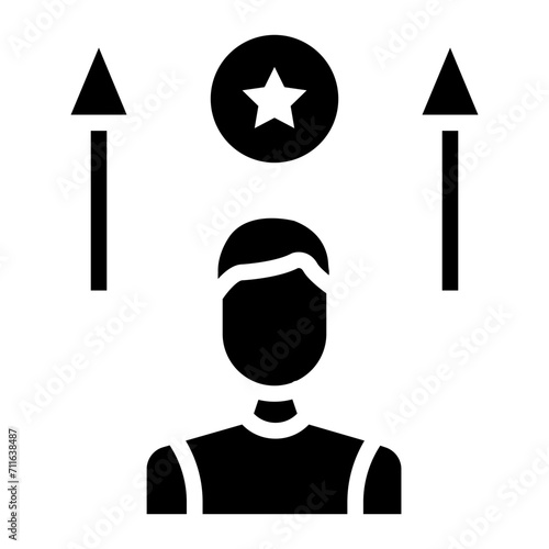 Motivation icon vector image. Can be used for Leadership.