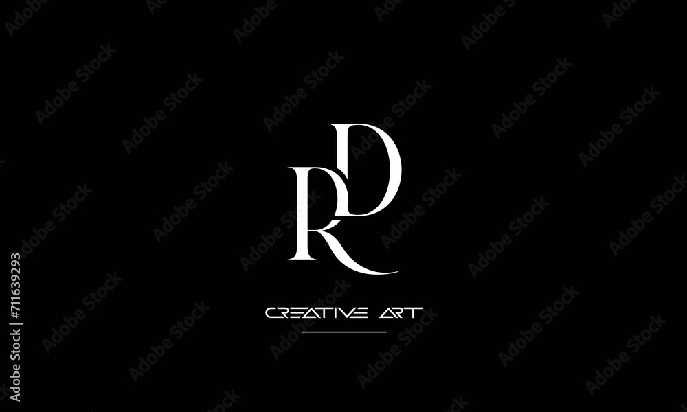 DR, RD, D, R abstract letters logo monogram DR, RD, D, R abstract letters logo monogram