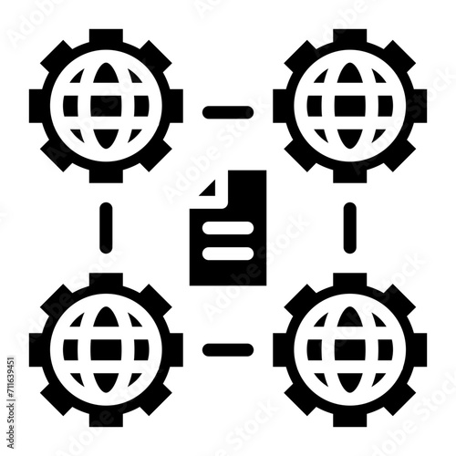 Network Standardization icon vector image. Can be used for Networking.