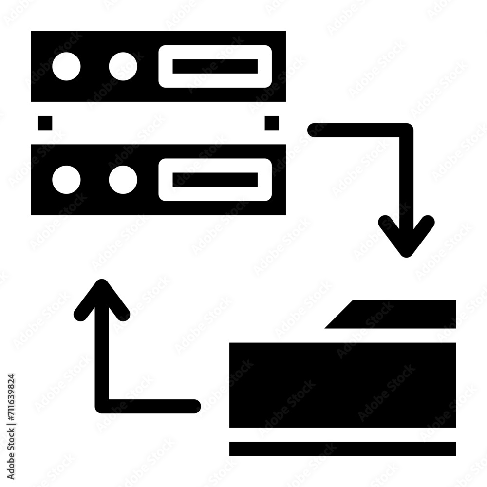 Network Data Backup icon vector image. Can be used for Networking. Network Data Backup icon vector image. Can be used for Networking.