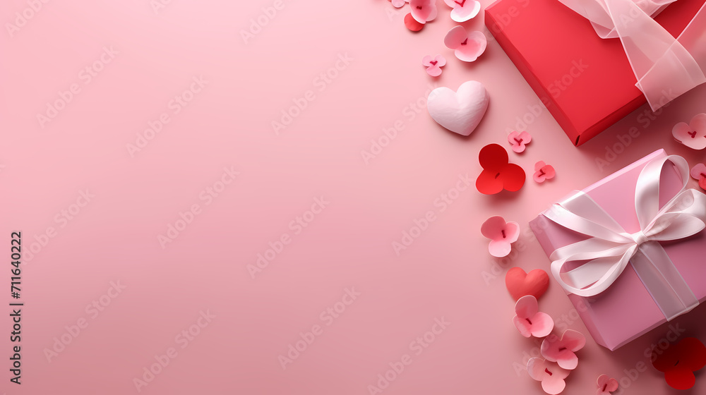 Valentine's Day, love and romance background, background with heart shapes Valentine's Day, love and romance background, background with heart shapes