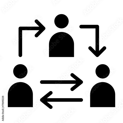 Collaboration icon vector image. Can be used for Business Analytics.