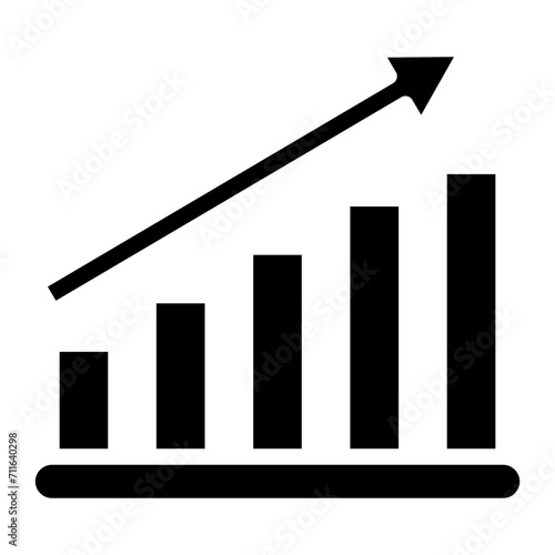 Growth icon vector image. Can be used for Business Analytics.