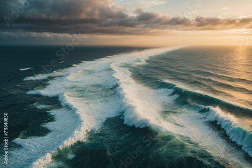 waves crashing on the beach © Magic Art