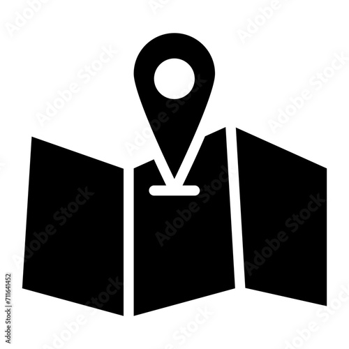 Find Us icon vector image. Can be used for Contact Us.