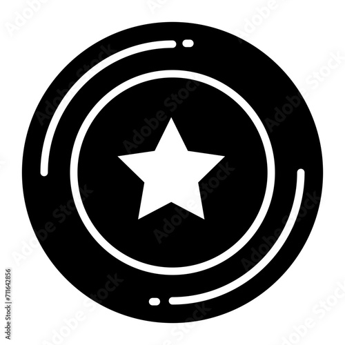 Frisbee icon vector image. Can be used for Fathers Day.