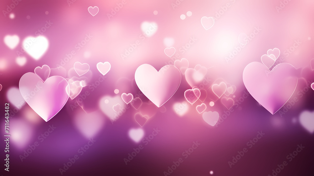 Valentine's Day background with hearts, love and romance background