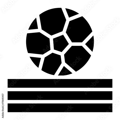 Italian Soccer Ball icon vector image. Can be used for Italy.