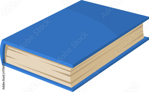 Cartoon blue book in hardcover, bestseller