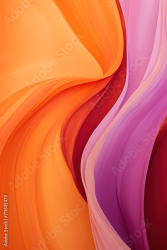 A yellow, orange, and red paper wallpaper, in the style of light magenta and light brown