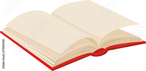 Bestseller open book, textbook library literature