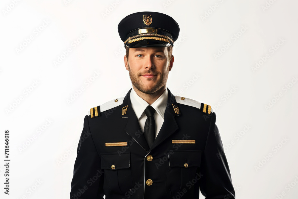 Soldier in Military Uniform Poses for Picture Soldier in Military Uniform Poses for Picture