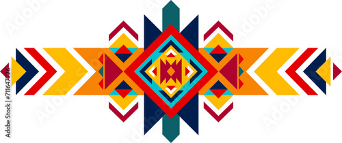 Mexican tribal pattern, aztec style ornament
