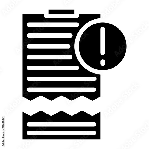 Corrupt Clipboard icon vector image. Can be used for Corruption.