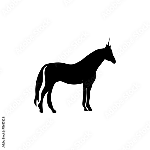 silhouette of unicorn