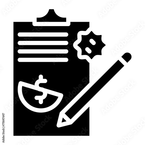 Dirty Contract icon vector image. Can be used for Corruption.