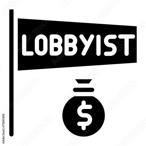 Sleazy Lobbyist icon vector image. Can be used for Corruption.