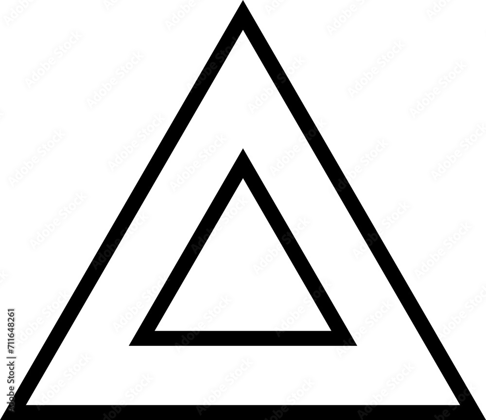 Triangle outline minimalist shape, graphic design Triangle outline minimalist shape, graphic design