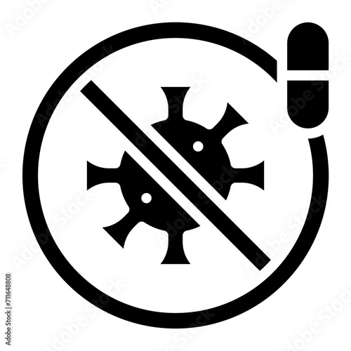 Antiviral Medication icon vector image. Can be used for Infectious Diseases.