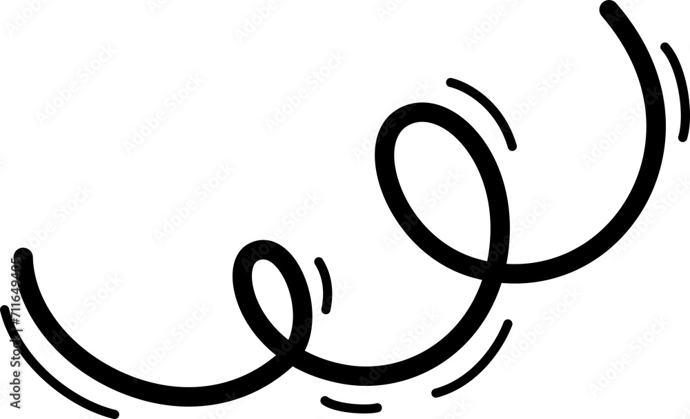 Motion effect, scribble doodle line Motion effect, scribble doodle line