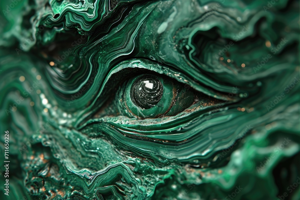 Concentric patterns are prominently visible giving the stone a hypnotic appearance Concentric patterns are prominently visible giving the stone a hypnotic appearance